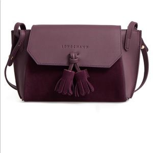 Longchamp Penelope suede & leather Cross body bag